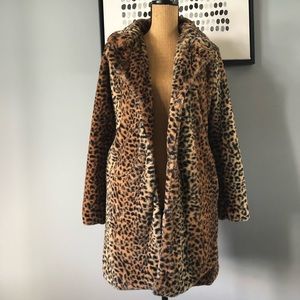 CI SONO COLLECTION Leopard teddy coat